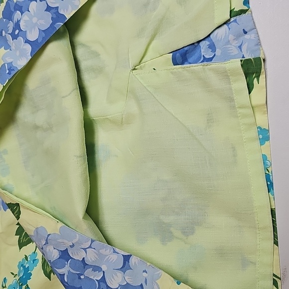Talbots Skirt Great For Summer Yellow With Flowers Lined  Sz 12 Excellent - Picture 8 of 10